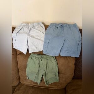 Boy’s Casual Shorts Set - Blue, Green, and Grayish White